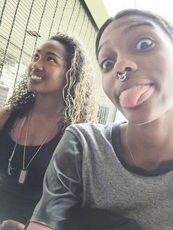 Selfie di una super figona mulatta