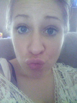 Selfie di una porcona americana