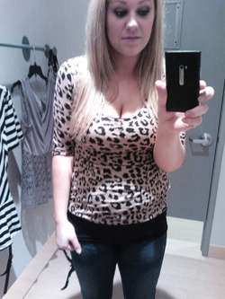 Selfie di una porcona americana