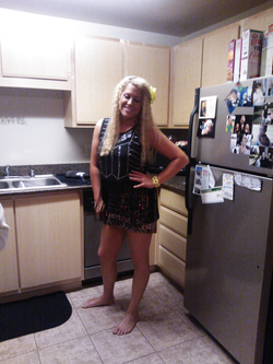 Selfie di una porcona americana