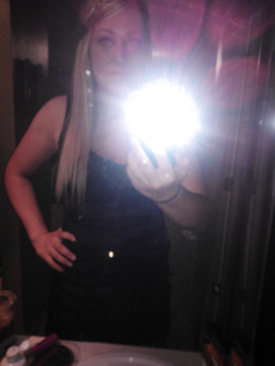 Selfie di una porcona americana