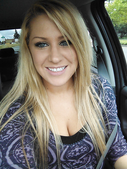 Selfie di una porcona americana