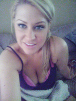 Selfie di una porcona americana