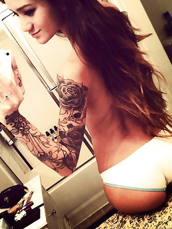 Foto selfie bei culi amatoriali