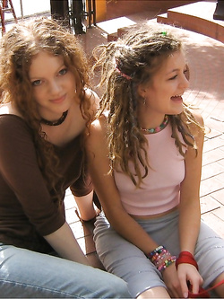 Foto di due ragazze lesbiche canadesi