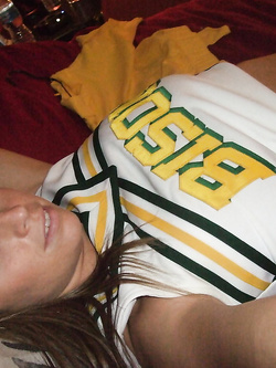 Foto di una cheerleader tettona