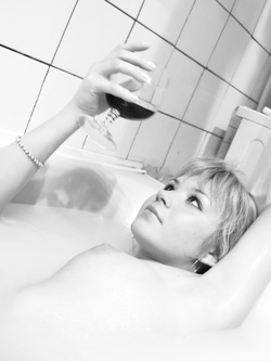 Selfie hot si una venere bionda