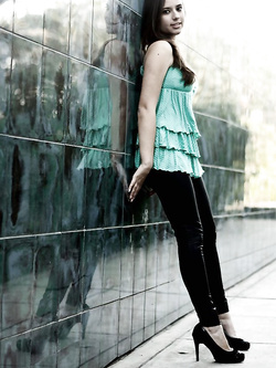 Bella brunetta foto amatoriali