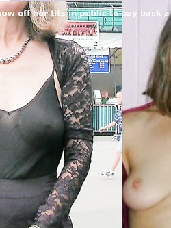 Sharing shy wife Julie with the public.