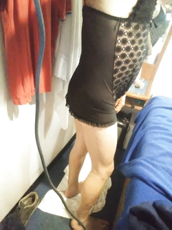 Eccitato di indossare intimo