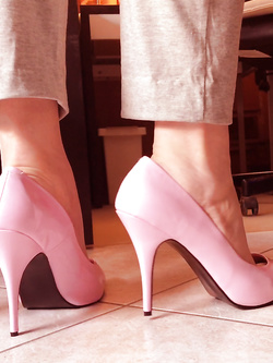 Pink shoes