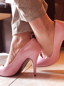 Pink shoes