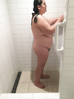 BBW Wife Sal In The Shower - Do you want wash me clean?