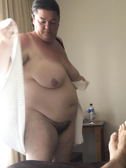Exposed, Unaware BBW Wife Sal Completely Naked