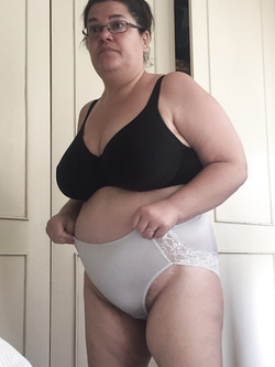 BBW Wife Sal Takes Her Panties Off For You