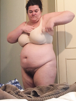 Exposed Unaware BBW Wife Sal Taking Off Bra And Panties