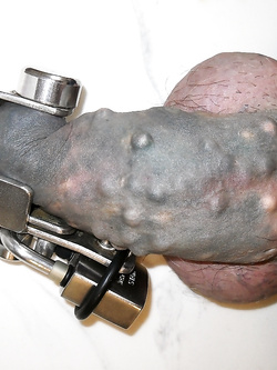 cazzo pene chiuso a chiave in castità