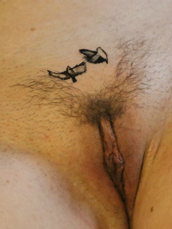 Hot Malene'sTattoed Pussy