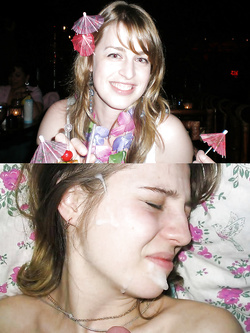 prima e dopo la sborrata