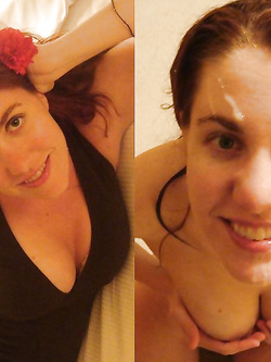 prima e dopo la sborrata