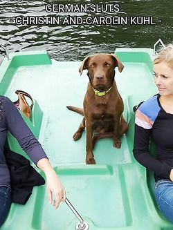 German twins Christin and Carolin Kuhl (ready for tributes)