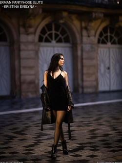 Horny pantyhose slut Kristina Evelyna